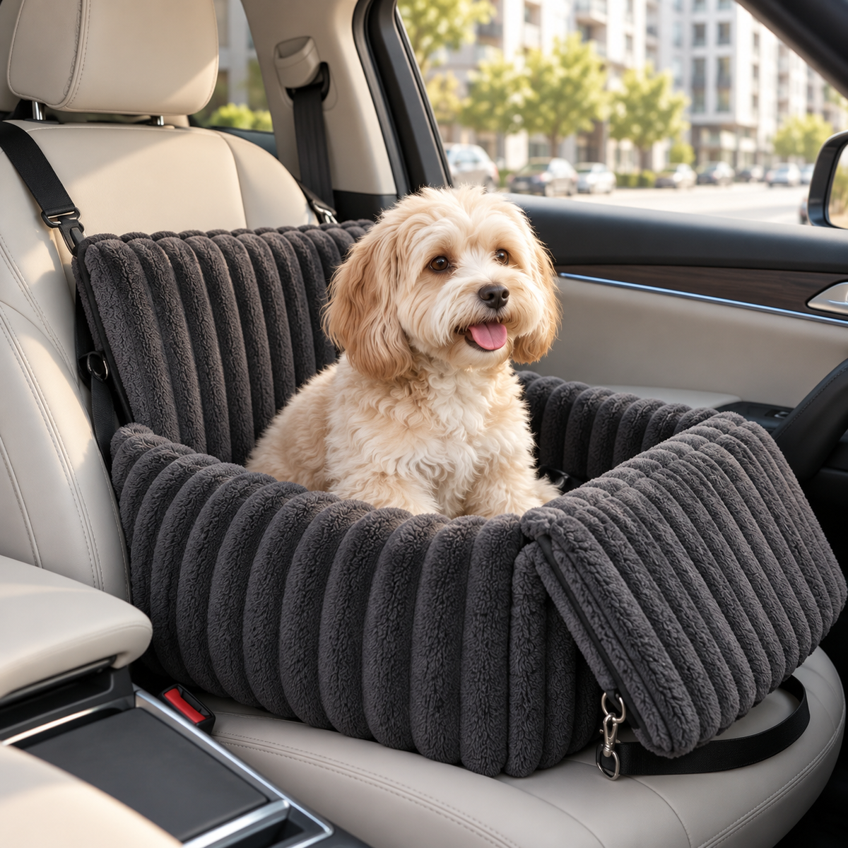 Hund Autositz Mit Sicherheitsgurt Bequemer Reisen