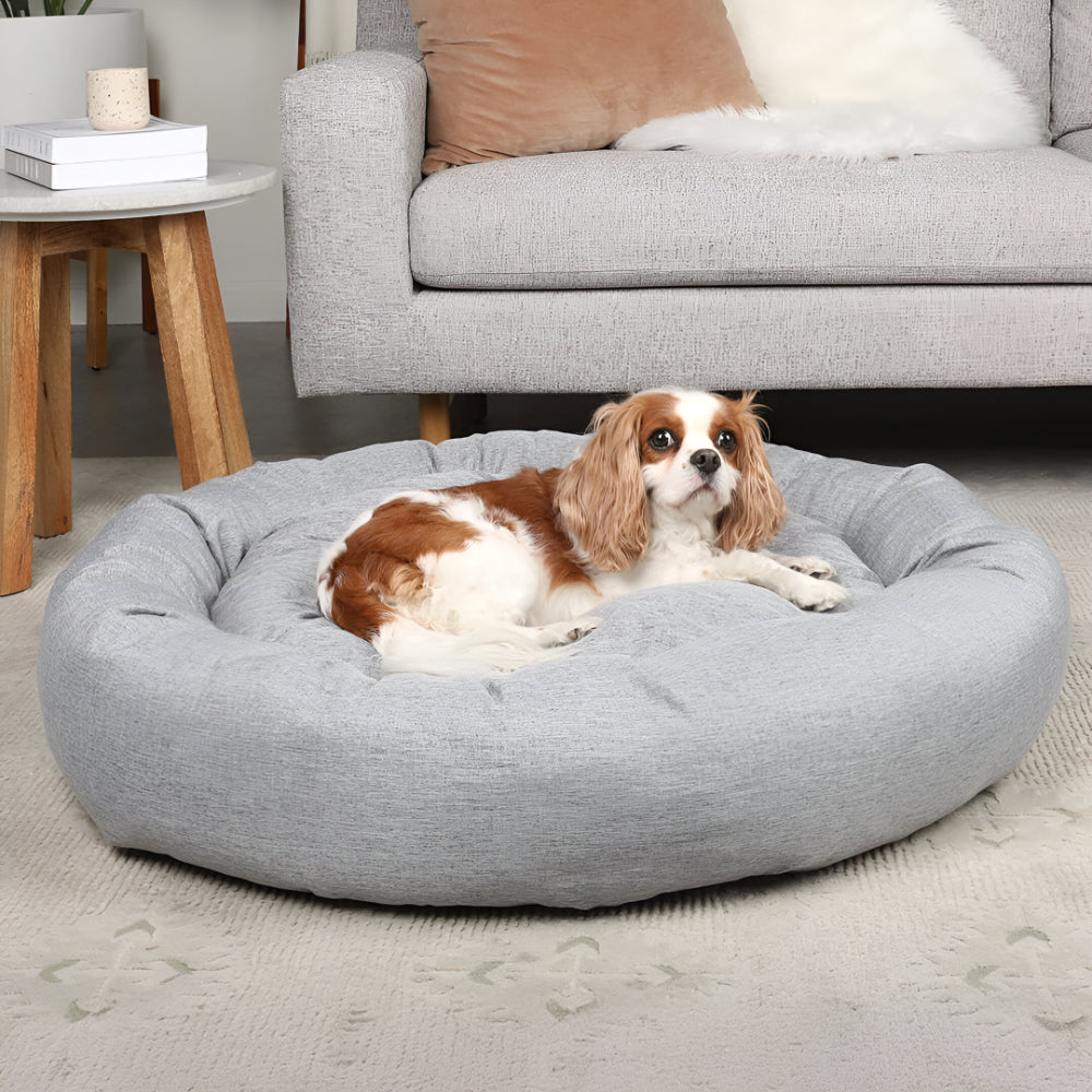 Hund Bett Rund Weich Waschbar Beruhigendes Kuschelbett