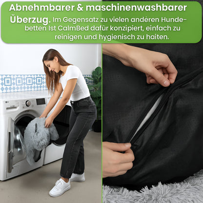 Hund Bett Rund Weich Waschbar Beruhigendes Kuschelbett