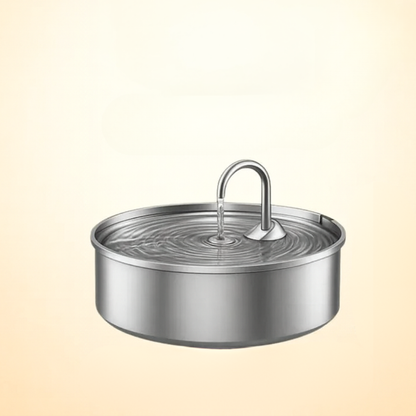 Dog Drinking Fountain Stainless Steel Automatic Quiet Hygienic Bowl