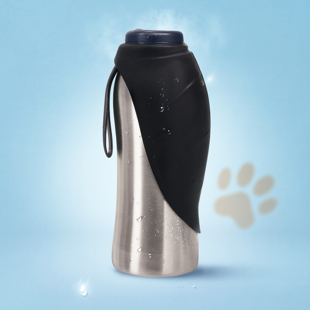 Dog Drinking Bottle Stainless Steel Leak-Proof Insulated Portable Outdoor