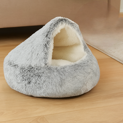 Dog Bed Fluffy Warm Cuddle Nest