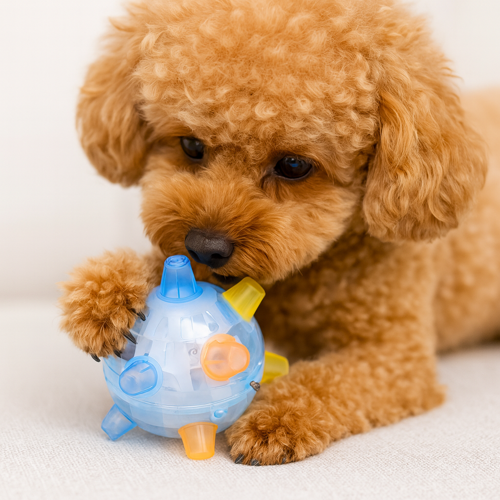 Dog Toy Interactive LED Ball Motion Play Vibrating Toy