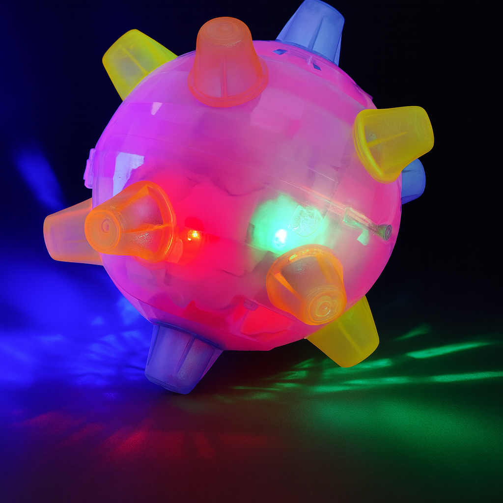 Dog Toy Interactive LED Ball Motion Play Vibrating Toy