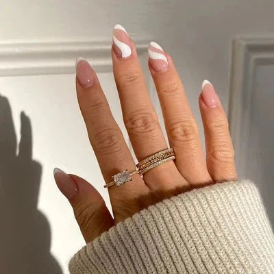 Anillo apilable Augusta Plata 925 con circonitas Baño de oro y rodio