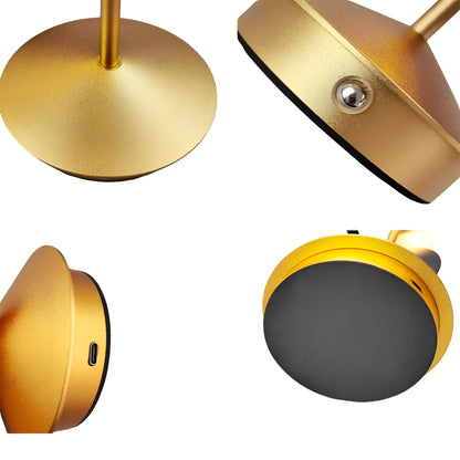 Moderne LED Tischlampe Dimmbar Aluminium Kabellos Designlampe