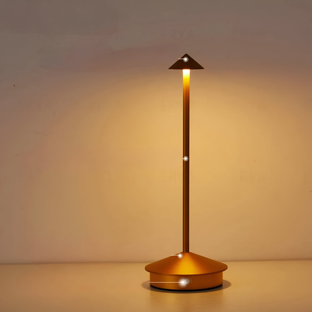 Moderne LED Tischlampe Dimmbar Aluminium Kabellos Designlampe