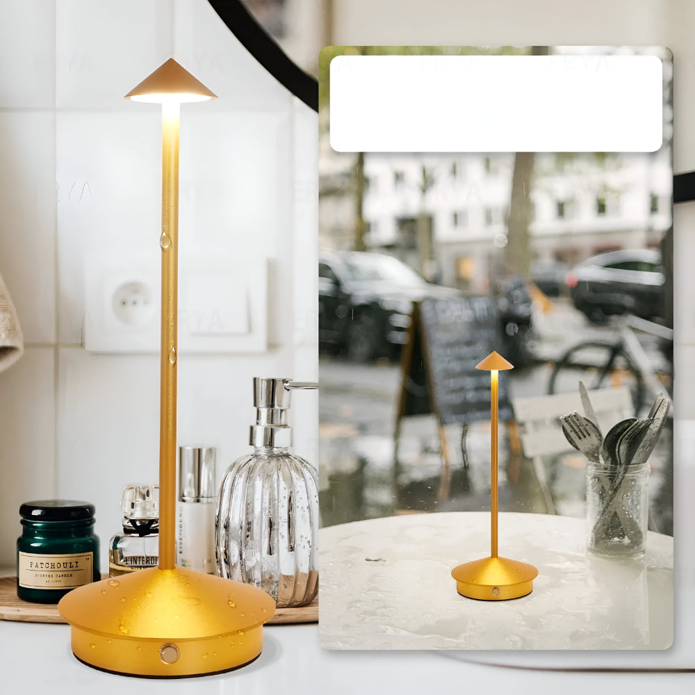 Moderne LED Tischlampe Dimmbar Aluminium Kabellos Designlampe