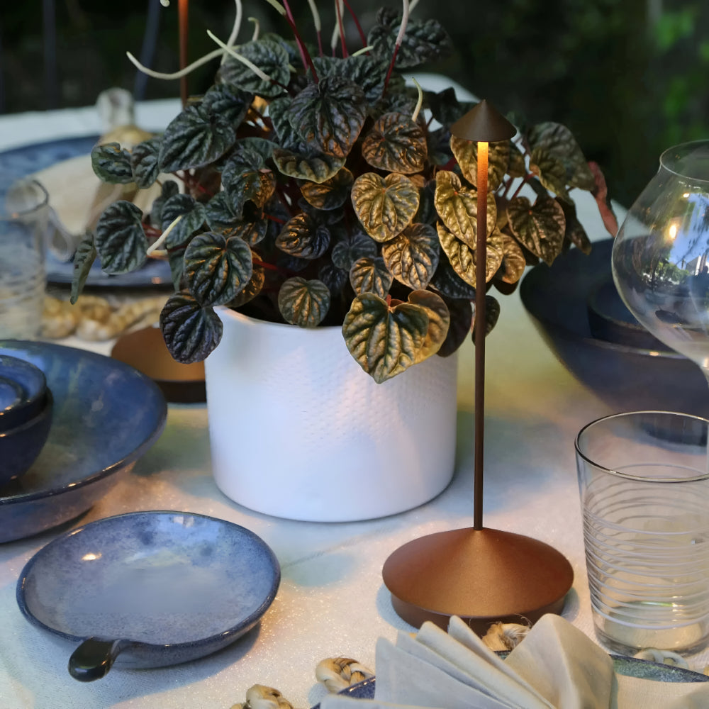 Moderne LED Tischlampe Dimmbar Aluminium Kabellos Designlampe