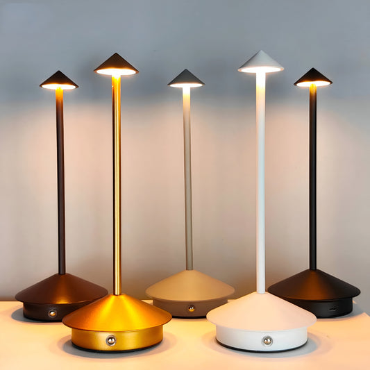 Moderne LED Tischlampe Dimmbar Aluminium Kabellos Designlampe