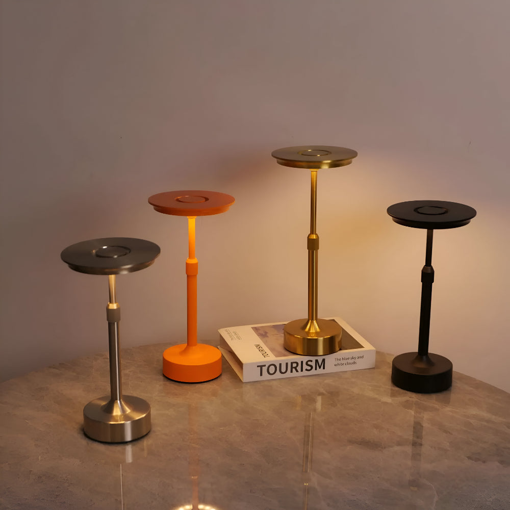 Tischlampe LED Dimmbar Kabellos Warmweiß aus Aluminium Modern