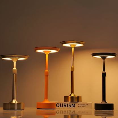 Tischlampe LED Dimmbar Kabellos Warmweiß aus Aluminium Modern