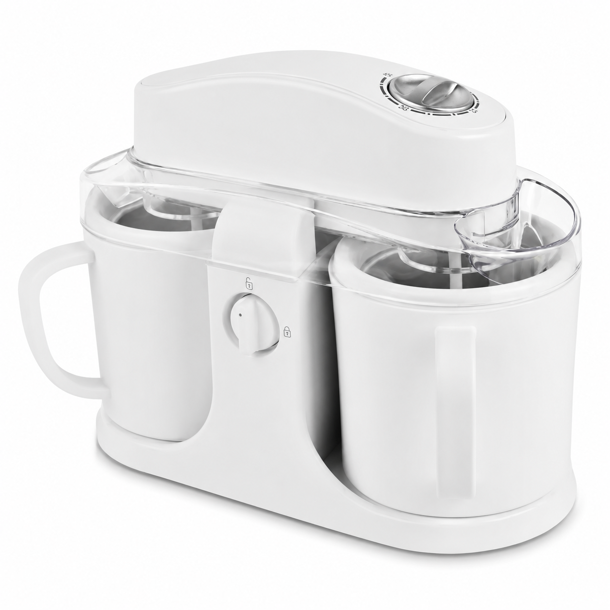 Macchina per gelato a doppio contenitore automatica yogurt sorbetto cucina
