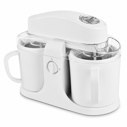 Macchina per gelato a doppio contenitore automatica yogurt sorbetto cucina