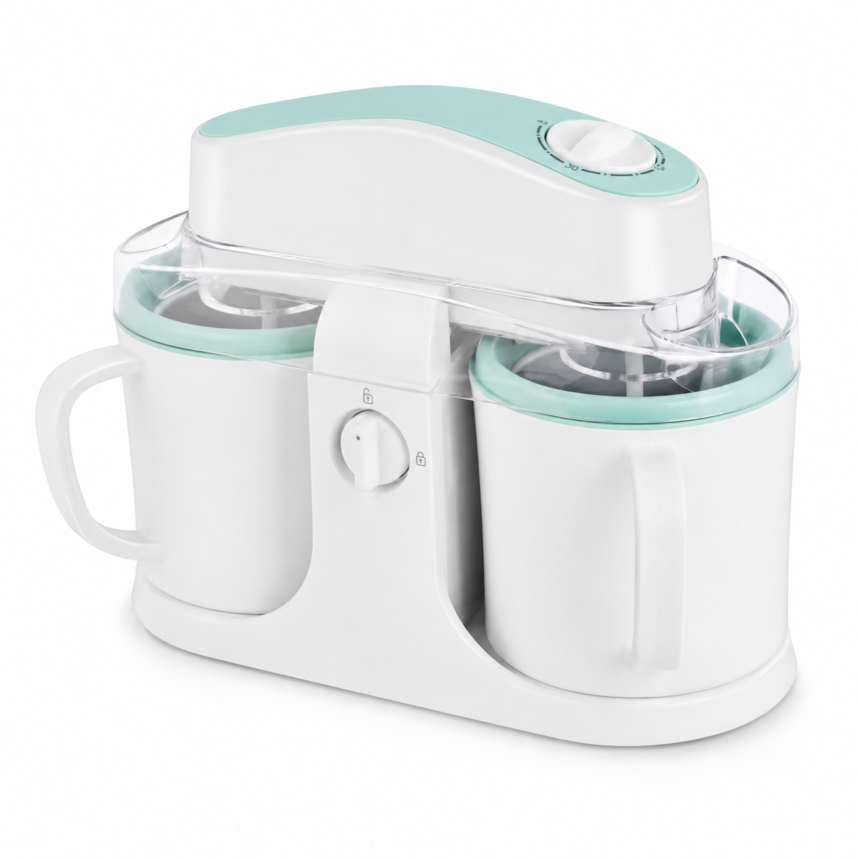 Macchina per gelato a doppio contenitore automatica yogurt sorbetto cucina
