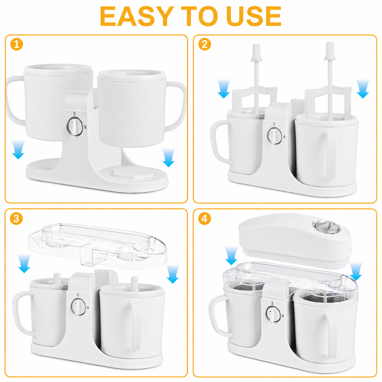 Macchina per gelato a doppio contenitore automatica yogurt sorbetto cucina