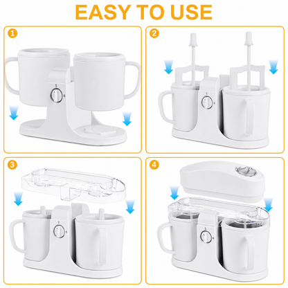 Macchina per gelato a doppio contenitore automatica yogurt sorbetto cucina