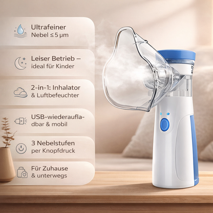Inhalateur portable nébuliseur à ultrasons enfants adultes