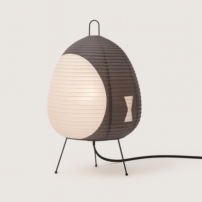 Japanische Reispapier Tischlampe Warmes Licht Modernes Eisen Design