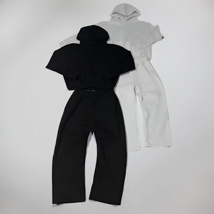 Chándal para hombre con capucha, conjunto de ropa casual y para estar en casa