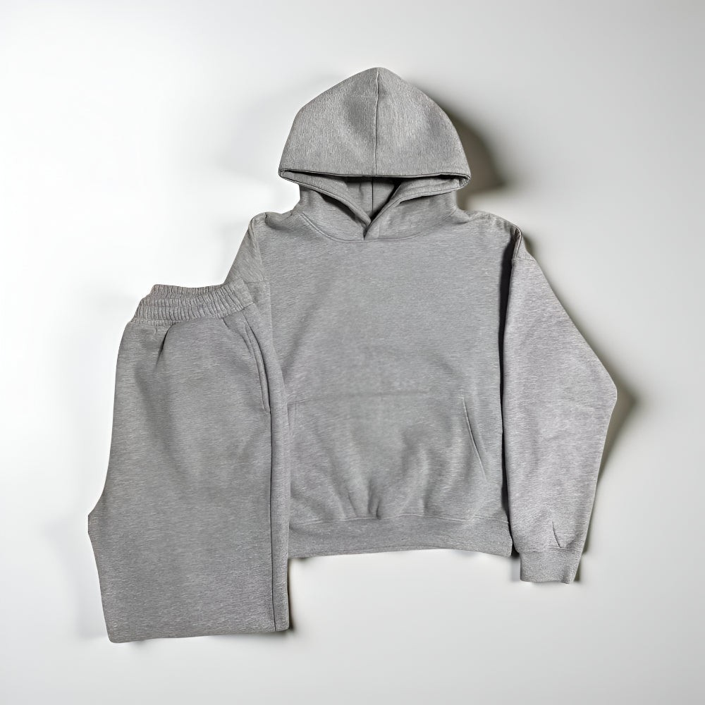 Chándal para hombre con capucha, conjunto de ropa casual y para estar en casa