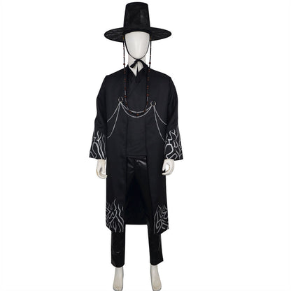 Kinder Schwarz Cosplay Outfit Set Kostüm