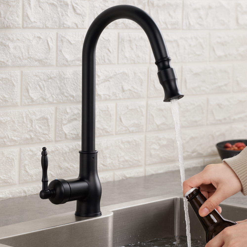 Küchenarmatur Antiker Messing Wasserhahn Vintage Design Schwenkbar