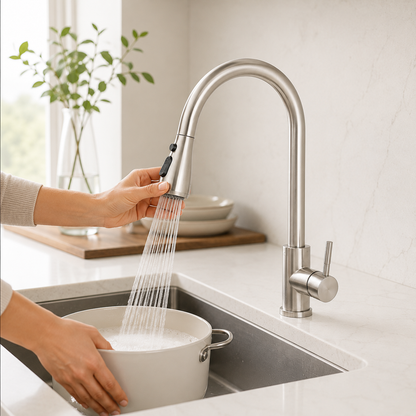 Küchenarmatur Mit Zwei Strahlarten Edelstahl Modern Küche