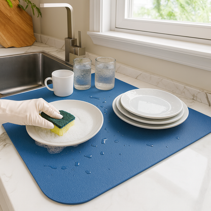 Küchenmatte Abtropf Pad Saugfähig Anti Rutsch Trocknungspad