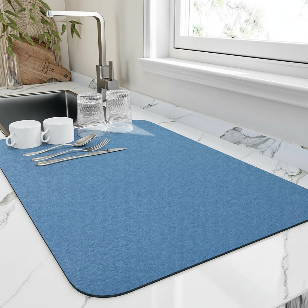 Küchenmatte Abtropf Pad Saugfähig Anti Rutsch Trocknungspad2
