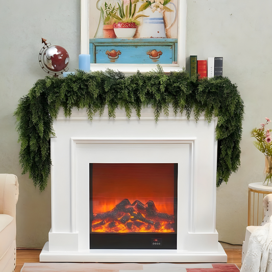 Artificial Garland Pine Branches Winter Decoration Green Christmas Wreath