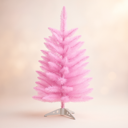 Artificial Pink Christmas Tree PVC Modern Decorative Fir Tree