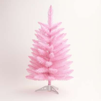 Artificial Pink Christmas Tree PVC Modern Decorative Fir Tree