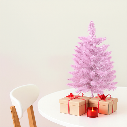 Artificial Pink Christmas Tree PVC Modern Decorative Fir Tree