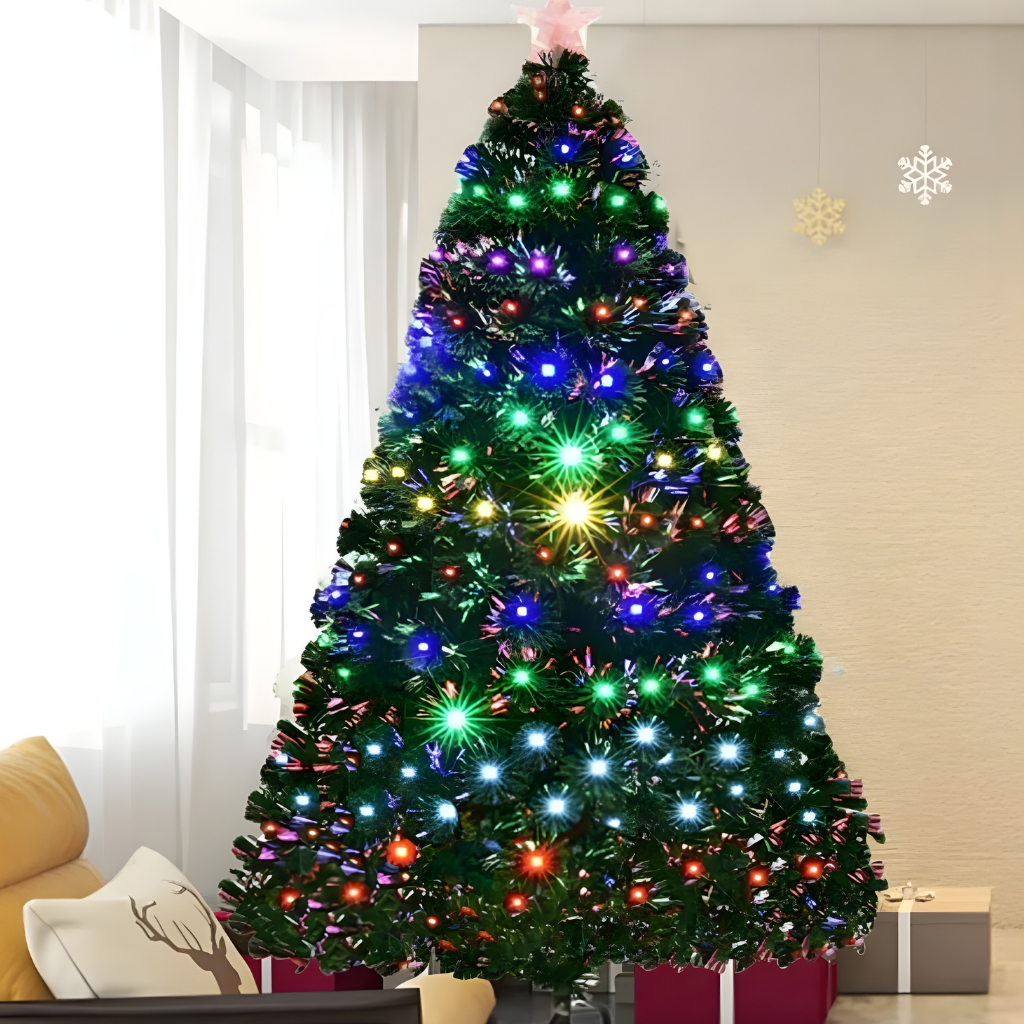 Künstlicher Weihnachtsbaum LED Beleuchtung Realistisches Tannendesign