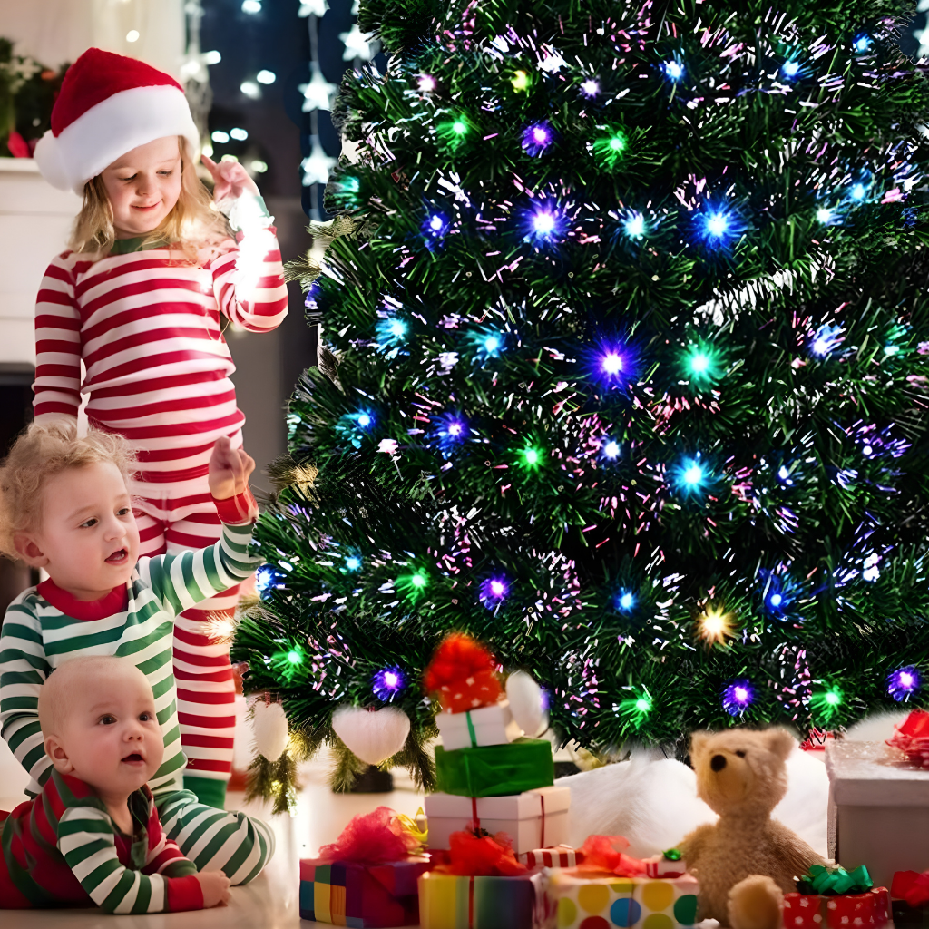 Künstlicher Weihnachtsbaum LED Beleuchtung Realistisches Tannendesign