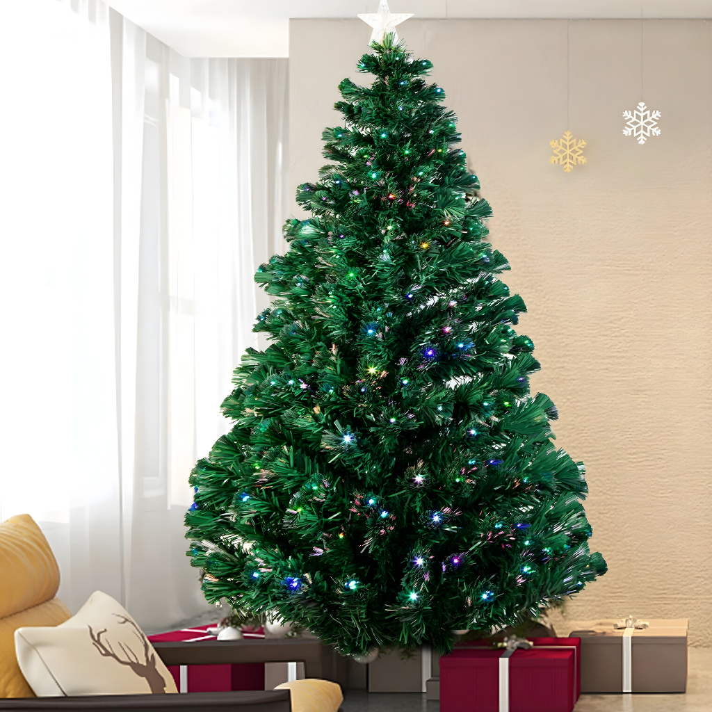 Künstlicher Weihnachtsbaum LED Beleuchtung Realistisches Tannendesign