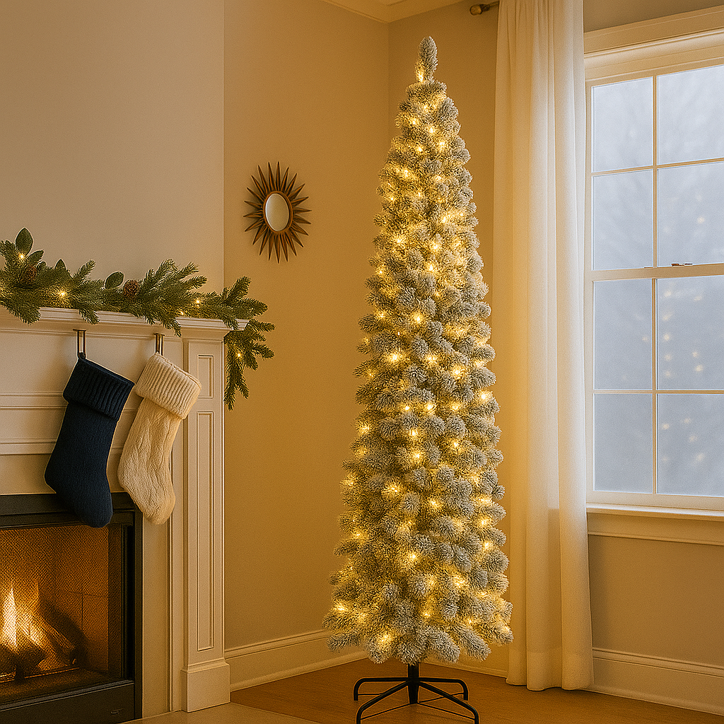 Künstlicher Weihnachtsbaum Schneeoptik Beleuchtung Tannenbaum