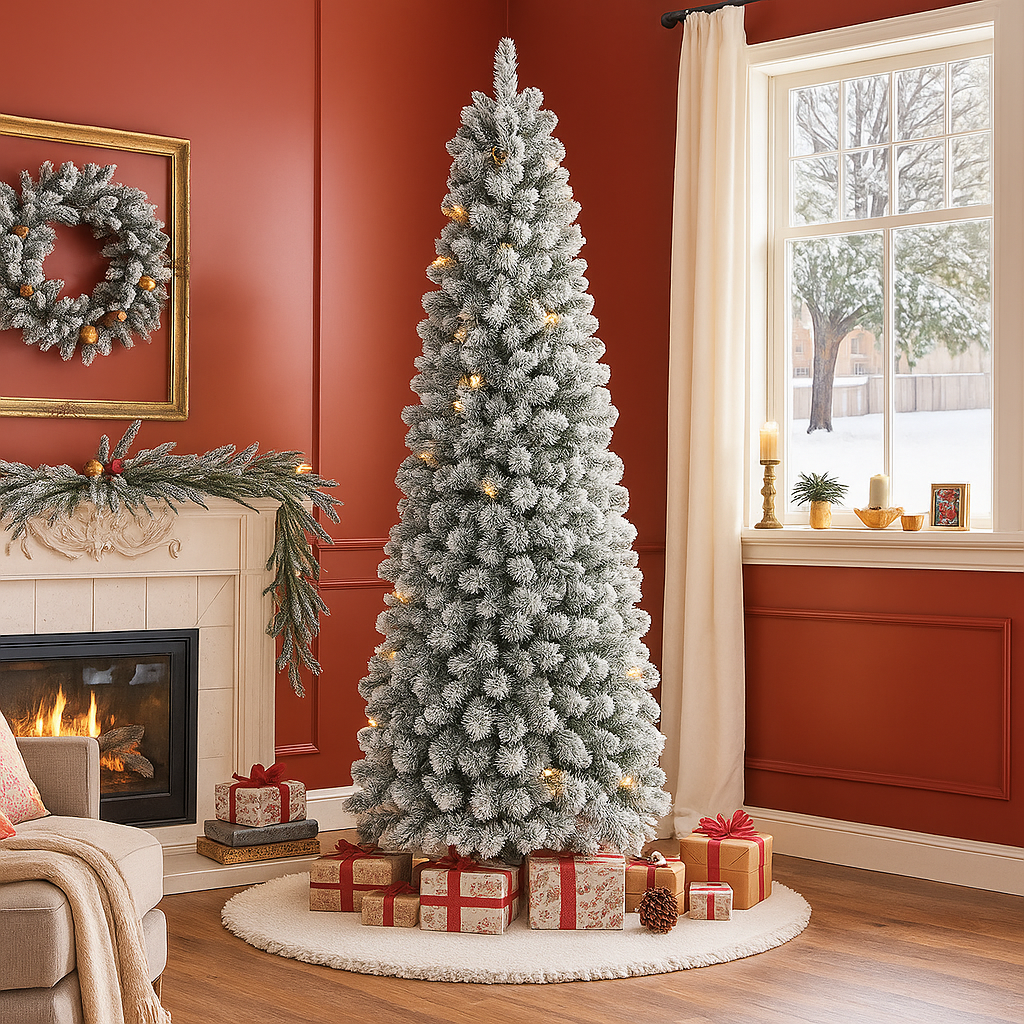 Künstlicher Weihnachtsbaum Schneeoptik Beleuchtung Tannenbaum