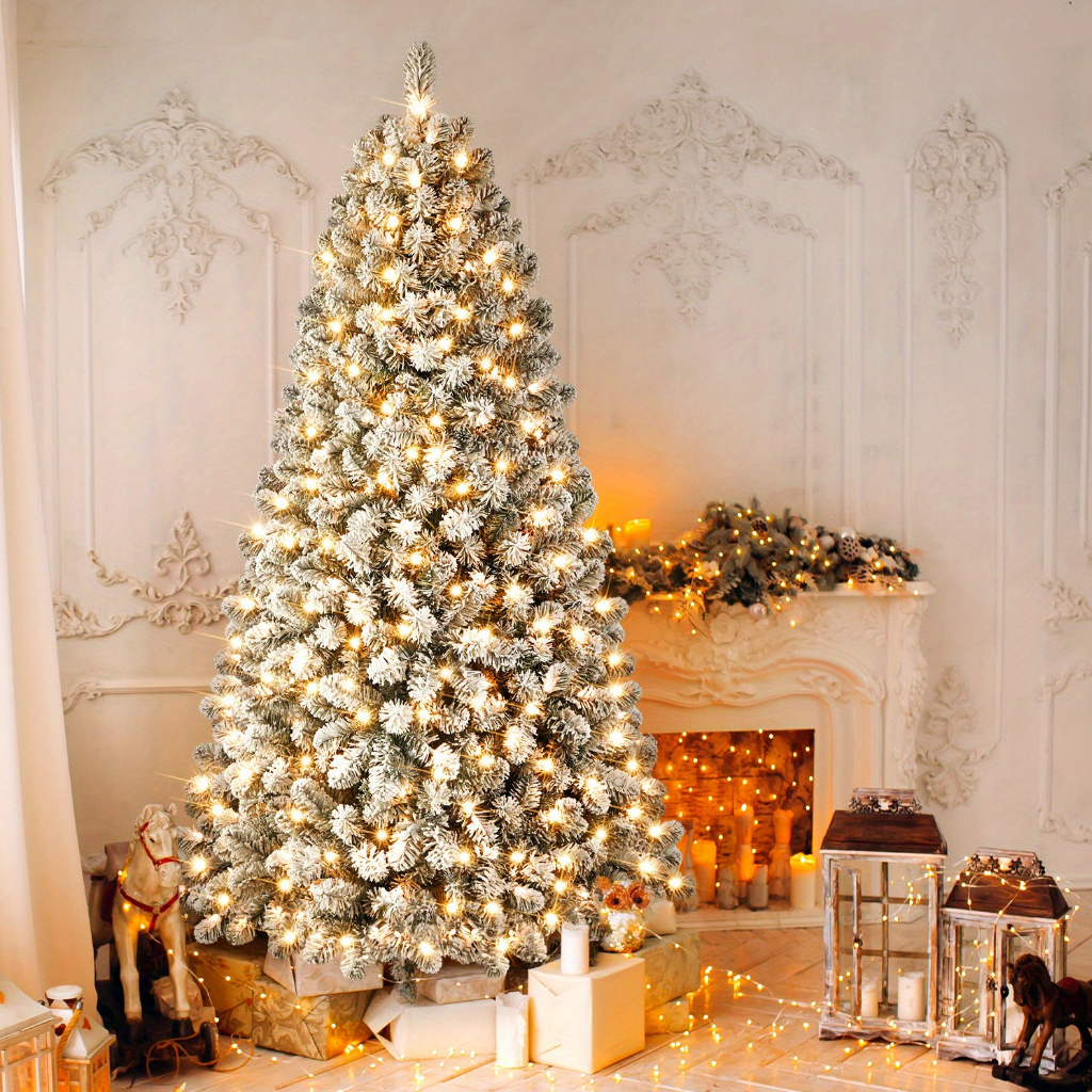 Künstlicher Weihnachtsbaum Schneeoptik PVC Rutschfest Dekobaum