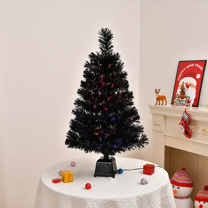 Künstlicher Weihnachtsbaum Schwarz LED Deko Mini Baum USB