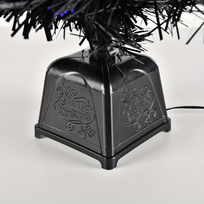 Künstlicher Weihnachtsbaum Schwarz LED Deko Mini Baum USB