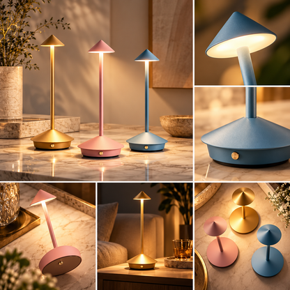 Kabellose LED Wiederaufladbare Tischlampe Dimmbar Modern