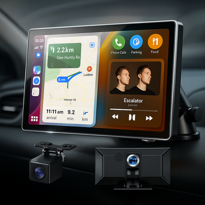 Kabelloser CarPlay Android Auto Adapter 22 cm HD-Touchscreen Auto Zubehör