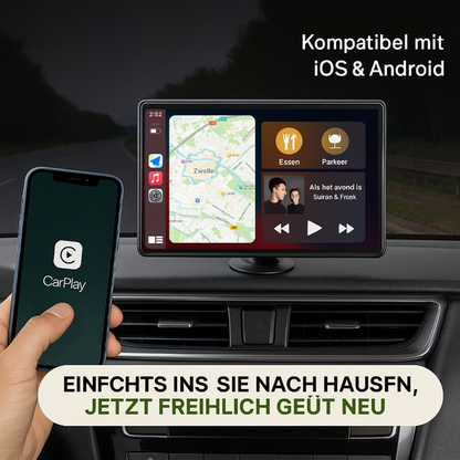 Kabelloser CarPlay Android Auto Adapter 22 cm HD-Touchscreen Auto Zubehör