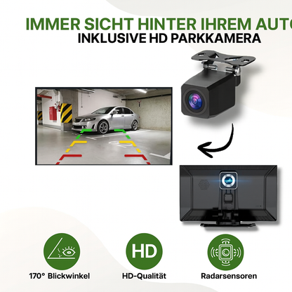 Kabelloser CarPlay Android Auto Adapter 22 cm HD-Touchscreen Auto Zubehör
