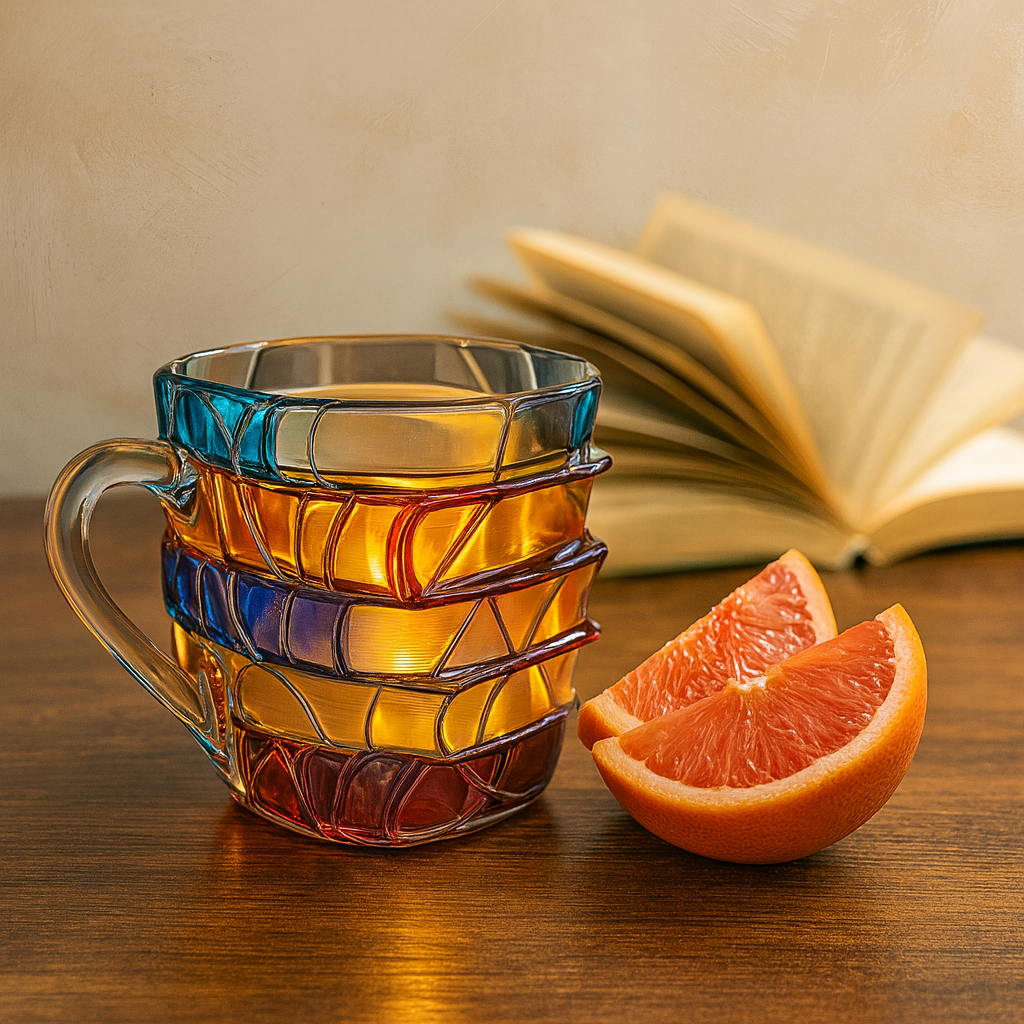 Kaffeebecher Harz 3D Buchdesign Handgefertigte Tasse