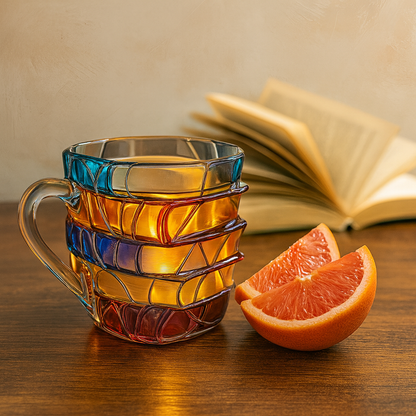 Kaffeebecher Harz 3D Buchdesign Handgefertigte Tasse