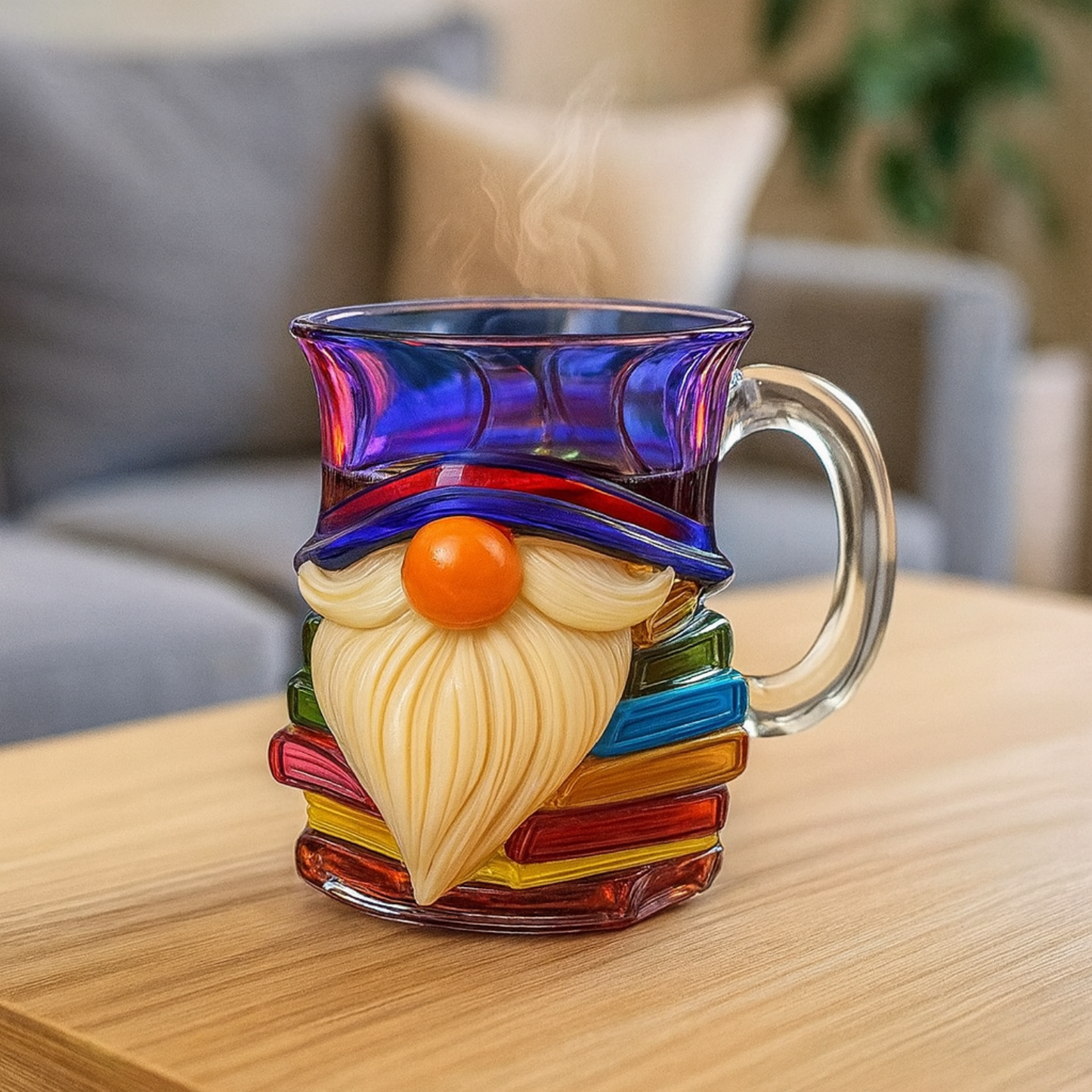 Kaffeetasse Buchdesign Keramikbecher 3D Kunststil