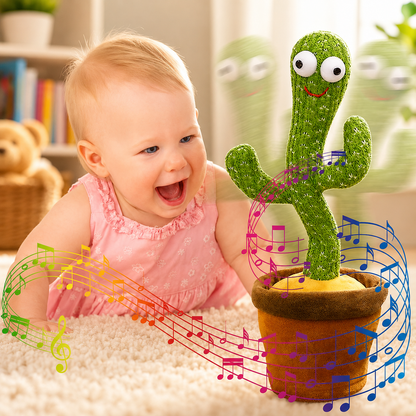 Jouet cactus dansant parlant musical pour enfants